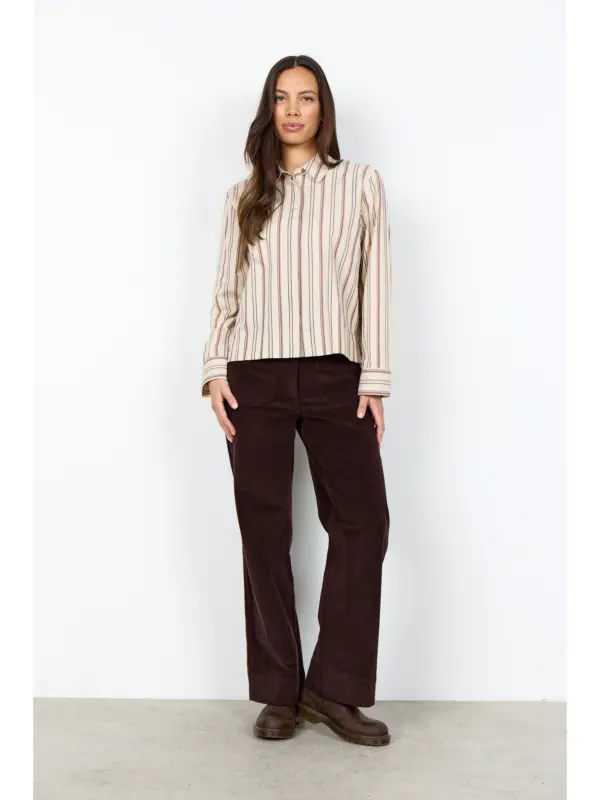 Soyaconcept SC-HALEY 2 - YD Skjorte MADDER BROWN COMBI
