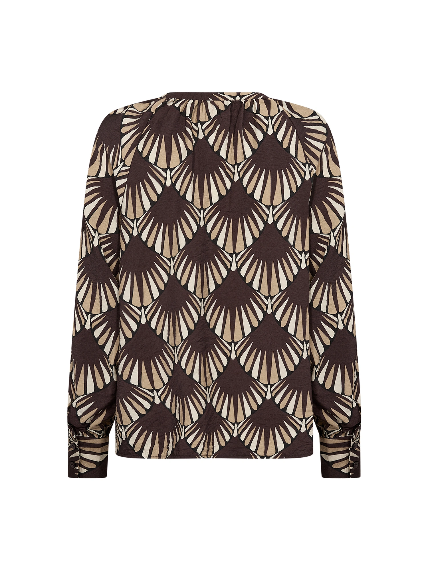 Soyaconcept SC-HALIN AOP 1 Skjorte CHOCOLATE PLUM COMBI