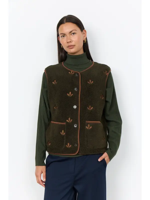 Soyaconcept SC-HANNE 2 Vest FOREST NIGHT COMBI
