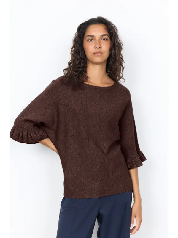 Soyaconcept SC-HELDA 1 Pullover CHOCOLATE PLUM MELANGE