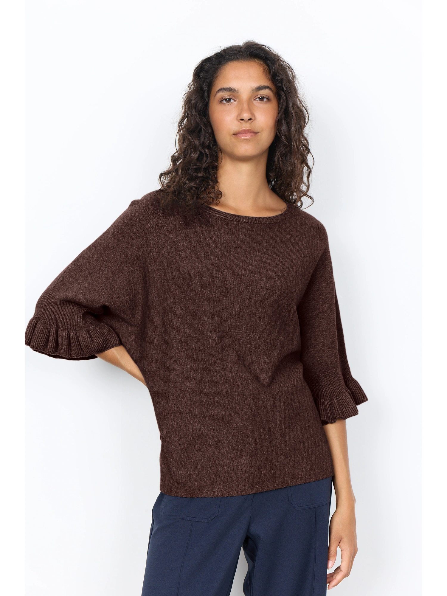 Soyaconcept SC-HELDA 1 Pullover CHOCOLATE PLUM MELANGE