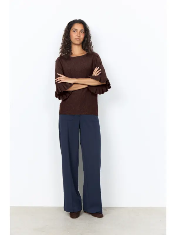 Soyaconcept SC-HELDA 1 Pullover CHOCOLATE PLUM MELANGE