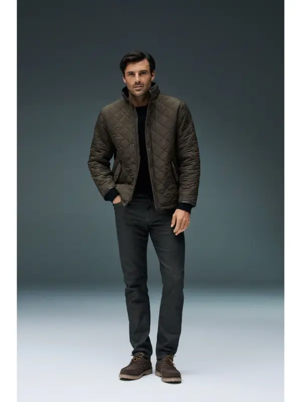 Bison 5 Pocket Superflex Jeans Coated Brown
