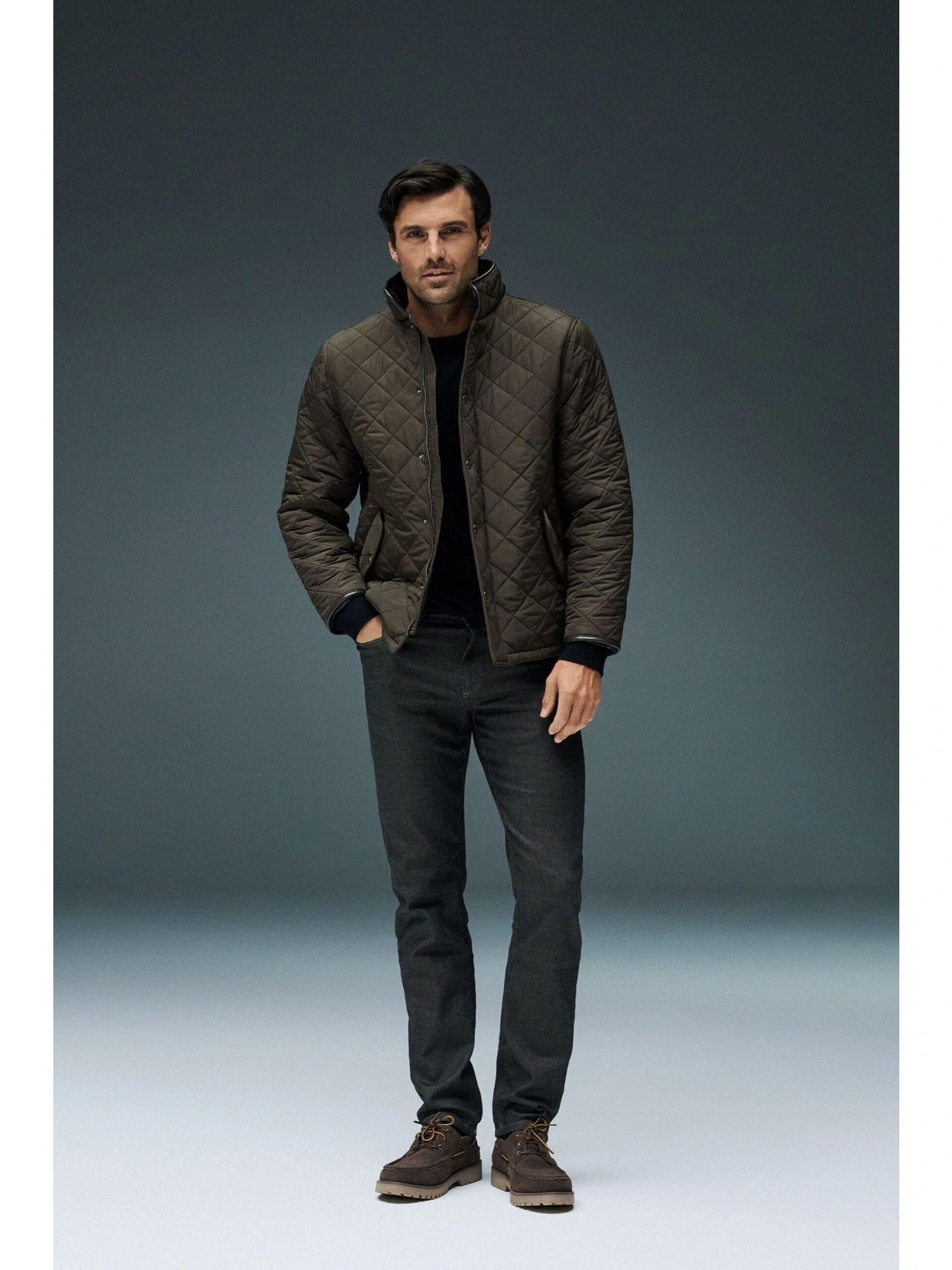Bison 5 Pocket Superflex Jeans Coated Brown