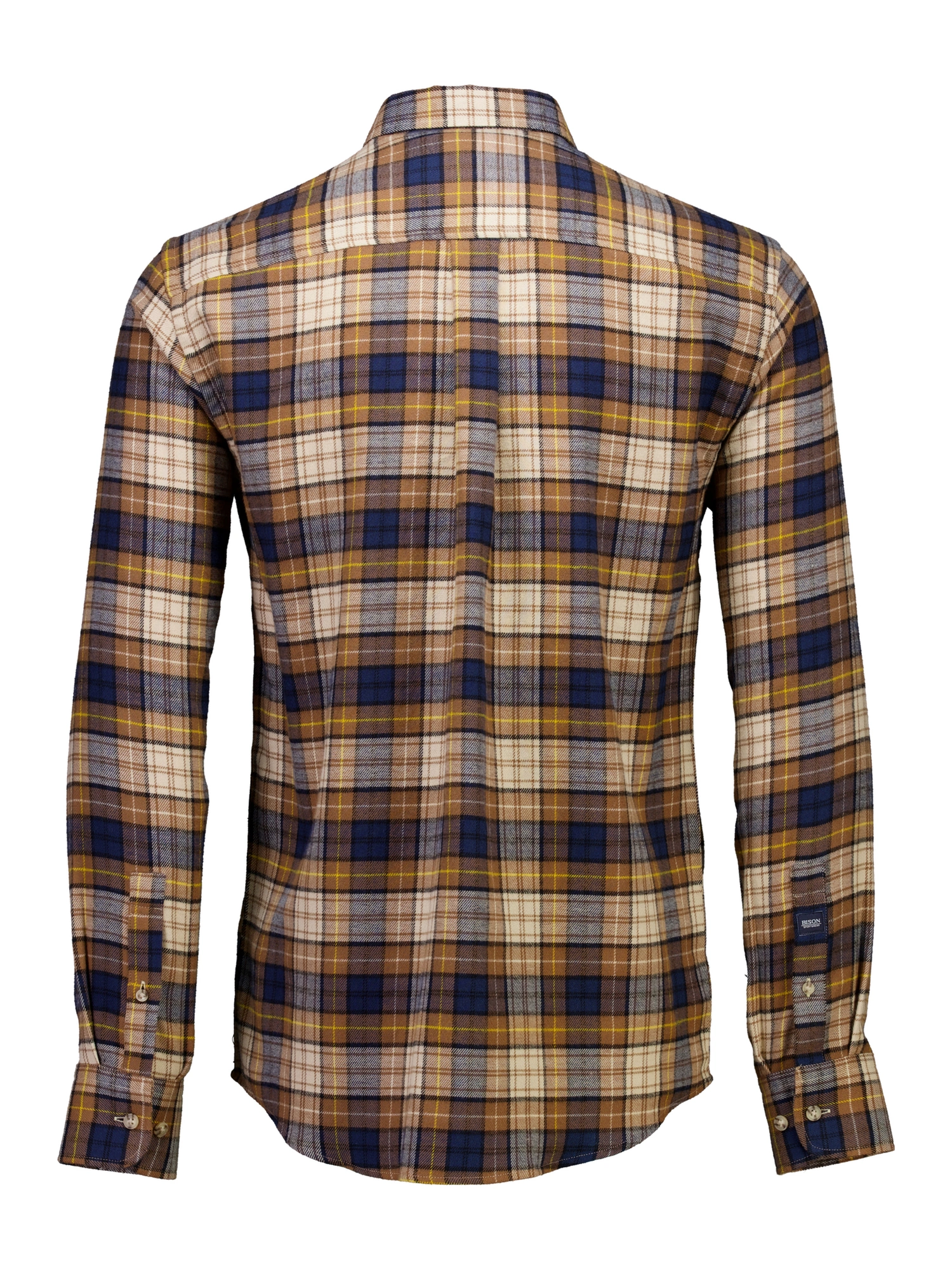 Bison Checked Shirt Camel