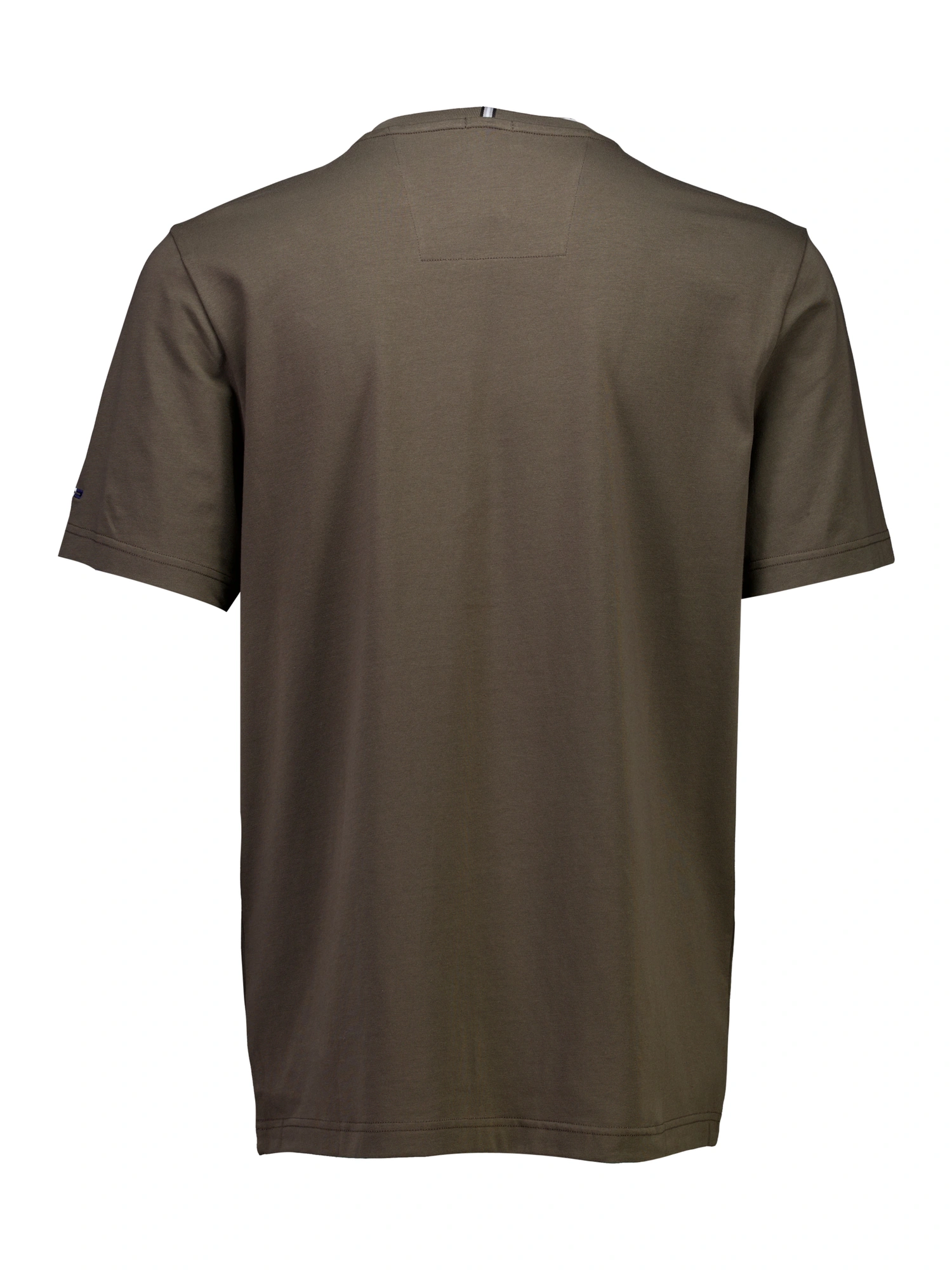 Bison O-neck Stretch Tee Print Brown