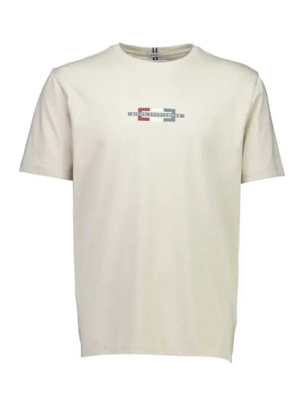 Bison O-neck Stretch Tee Print Dark Kit