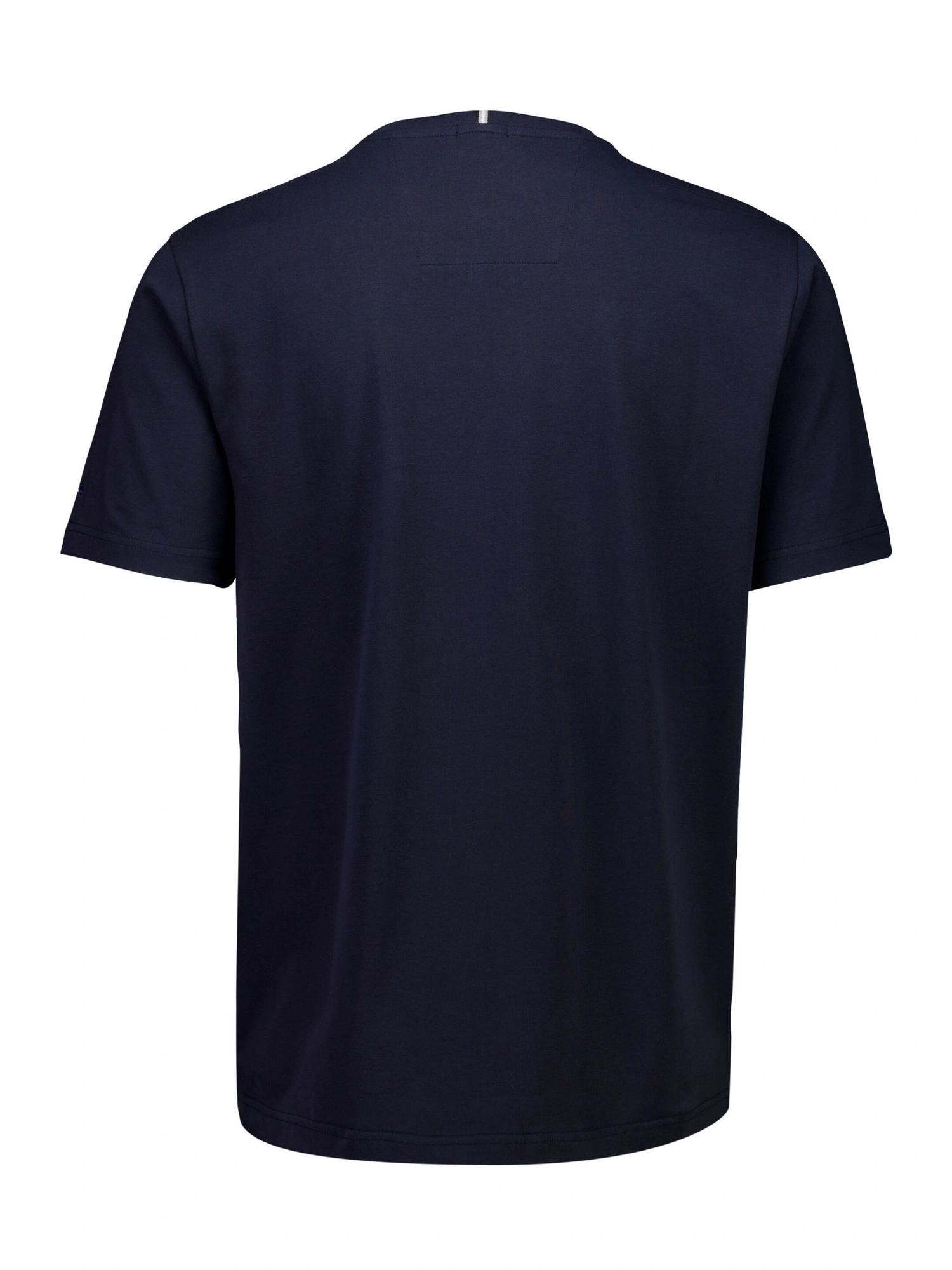 Bison O-neck Stretch Tee Print Navy