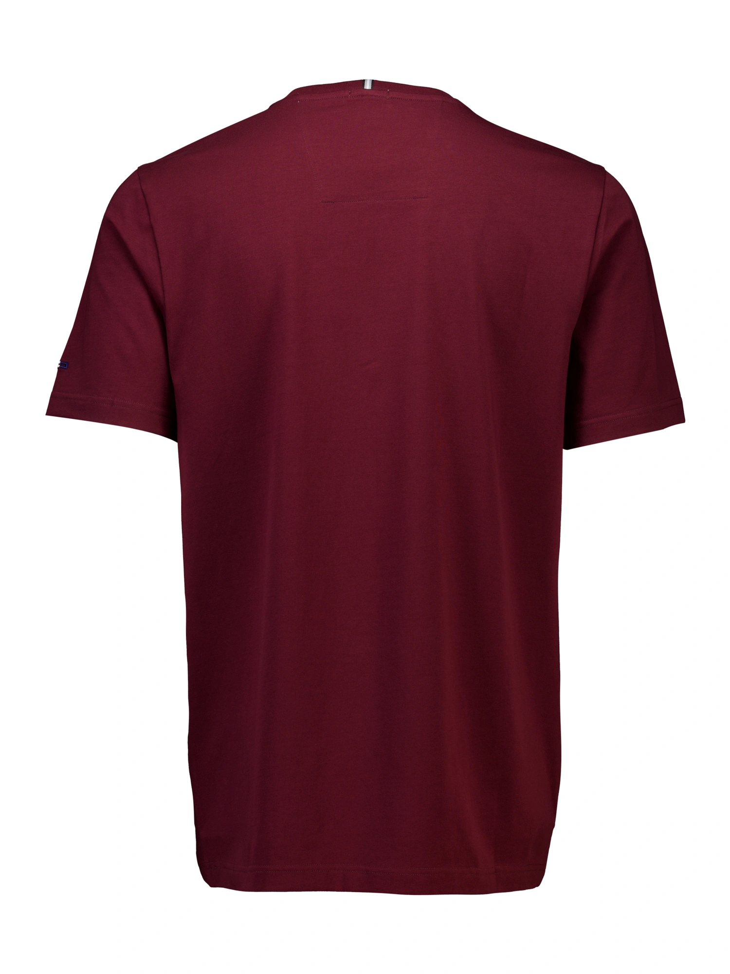 Bison O-neck Stretch Tee Print Wine