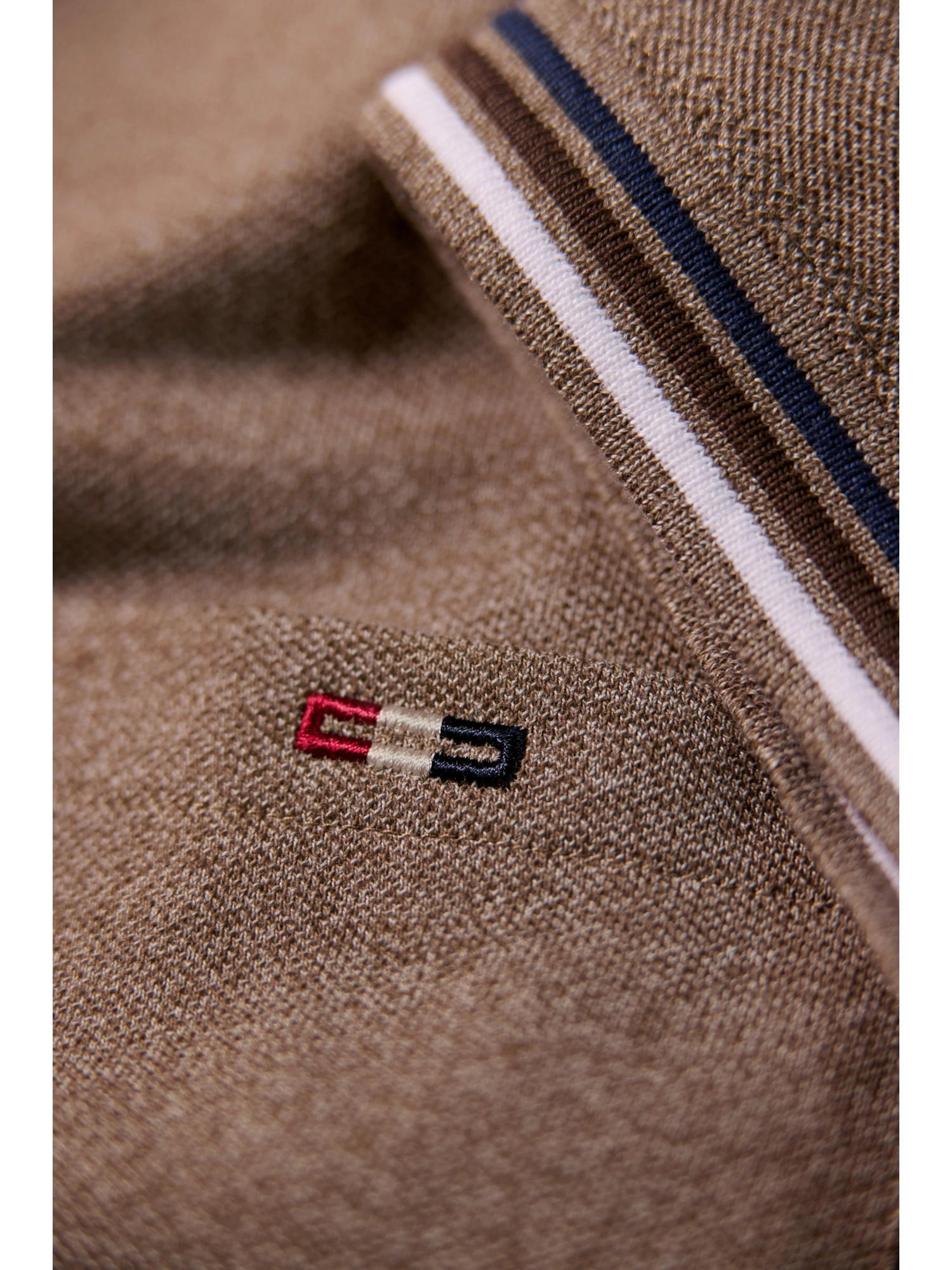 Bison Signature Polo Piqué Stone 525