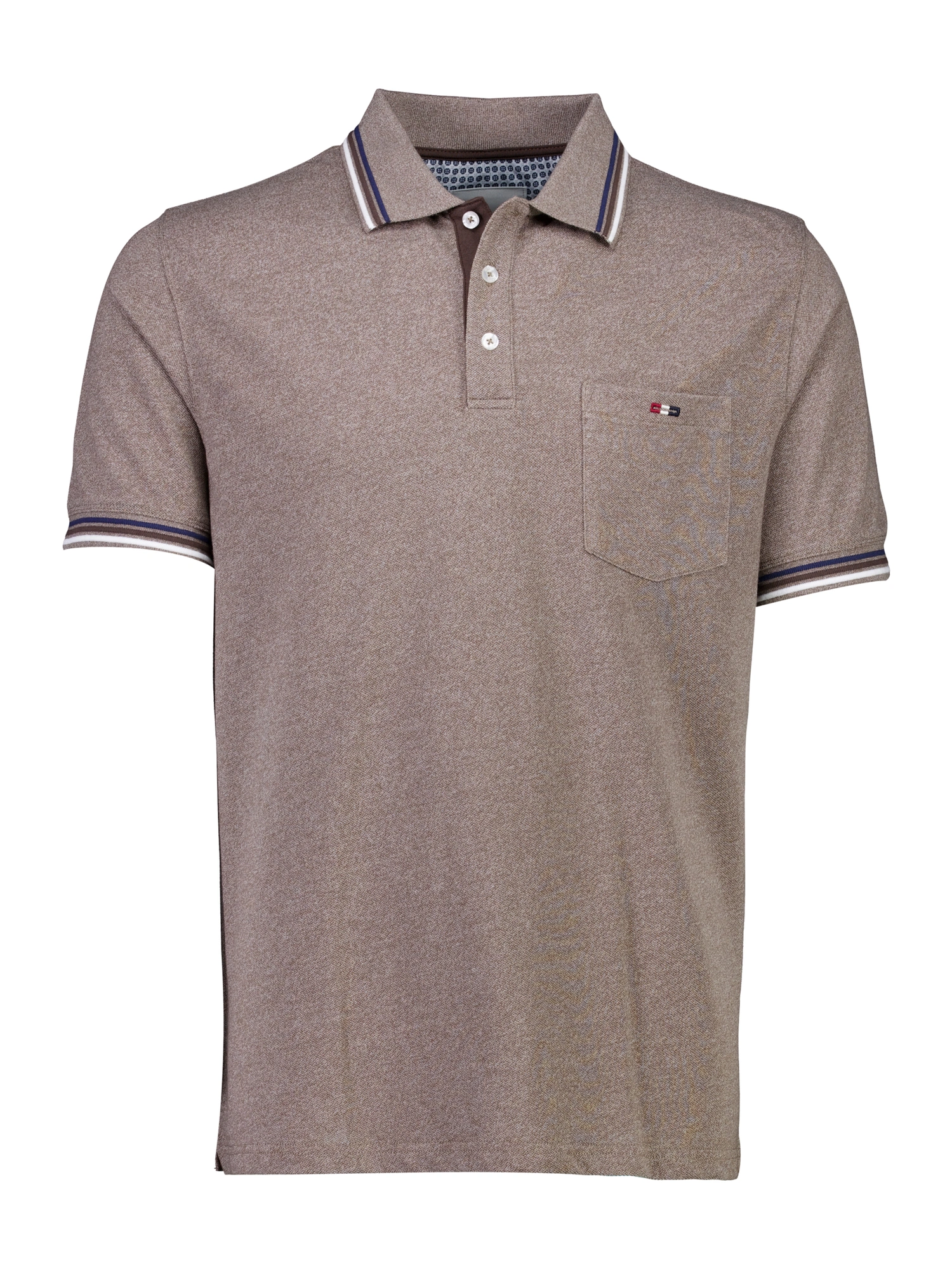 Bison Signature Polo Piqué Stone 525