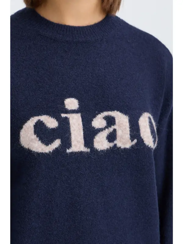 Fransa FRFLORENCE PU 2 Pullover Salute Text