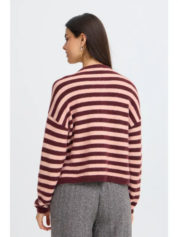 Fransa FRIDAA CAR 1 Cardigan Port-Royal Stripe