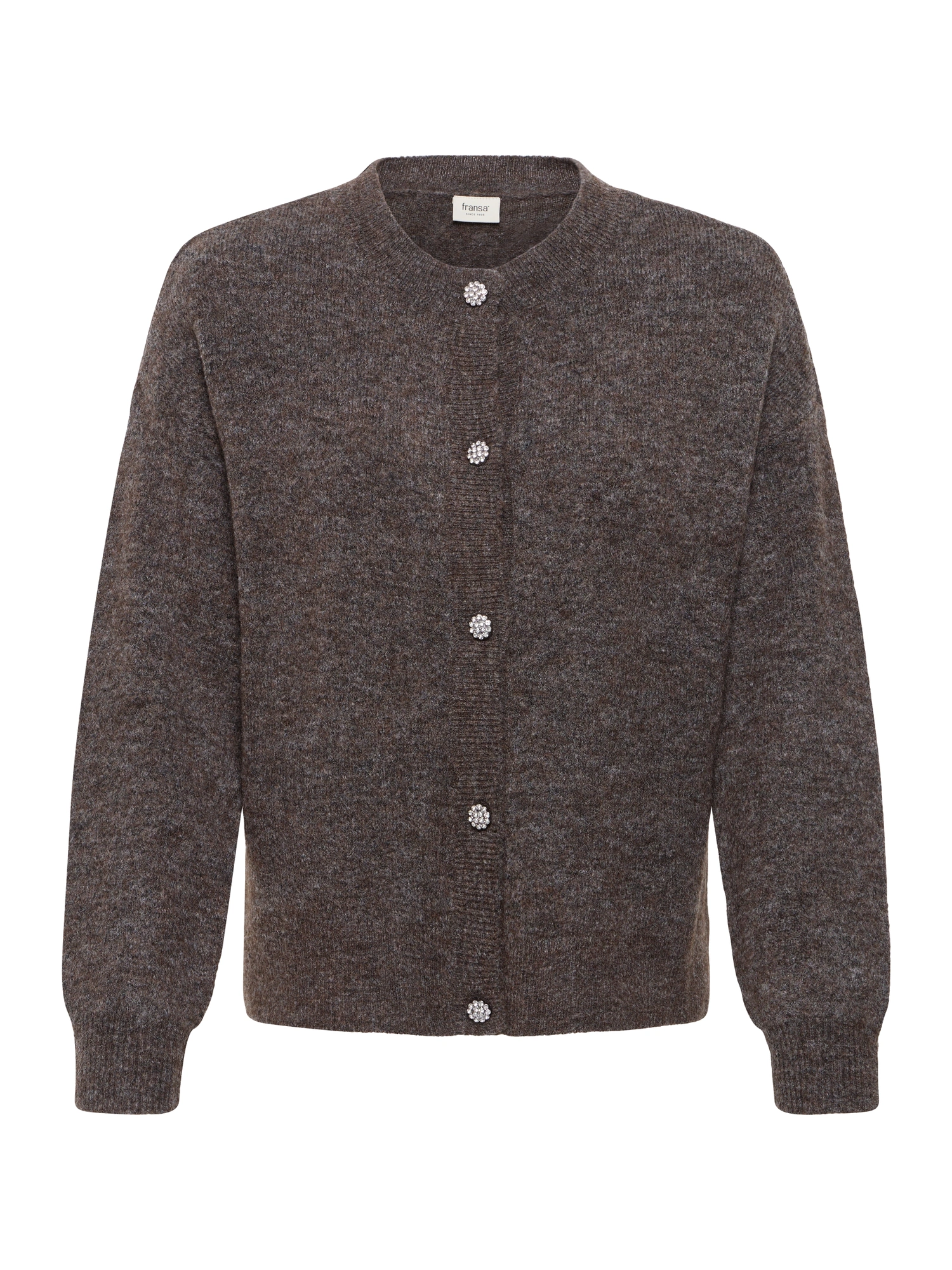 Fransa FRSANNY CAR 11 Cardigan Hot Fudge Melange