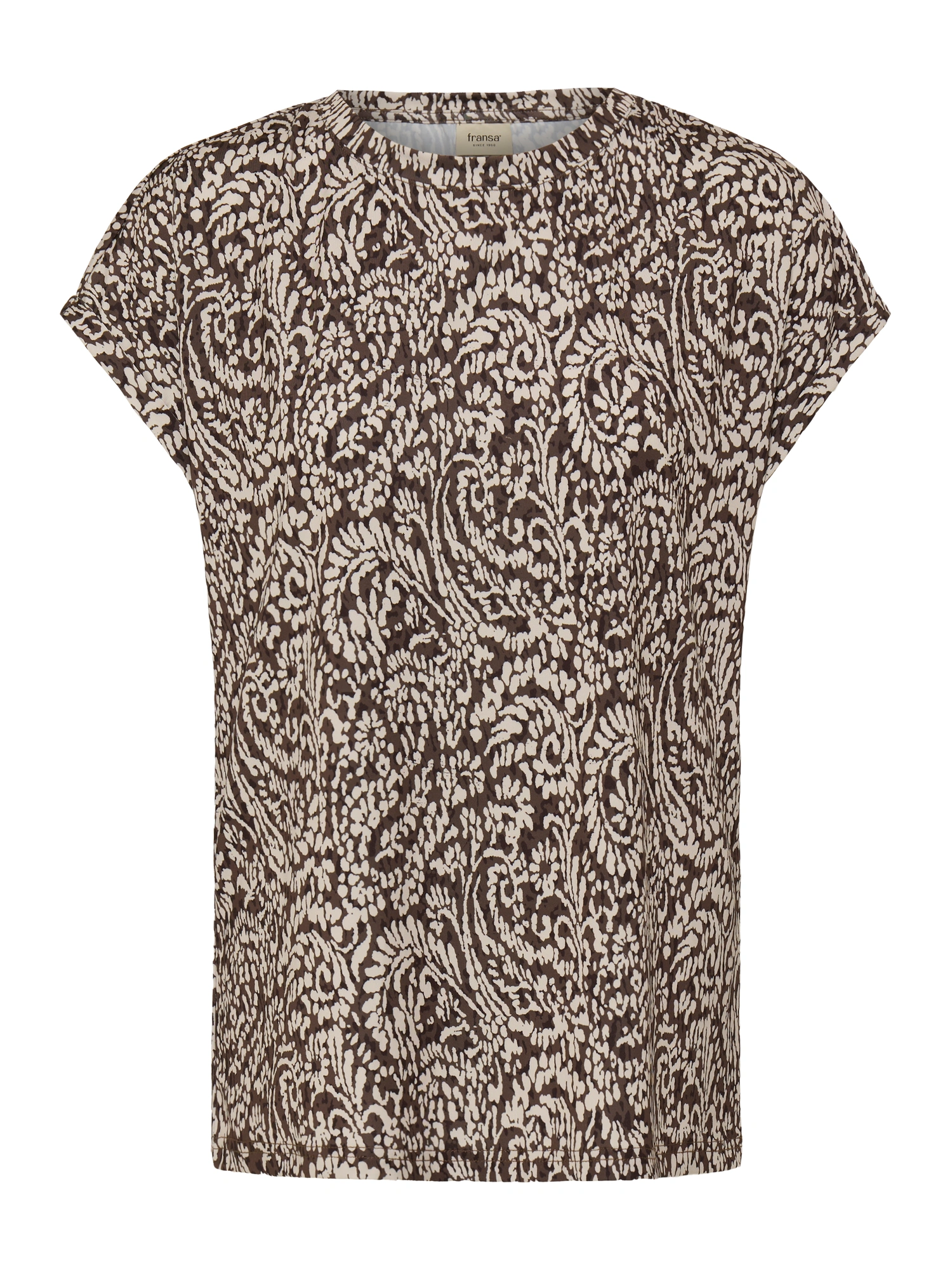 Fransa FRSEEN TEE 1 T-shirt Aura Bloom Hot Fudge