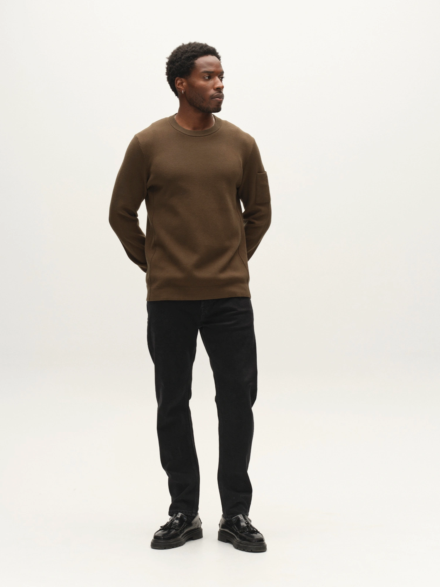 GABBA Adriel O-Neck Lume Knit Forest Night