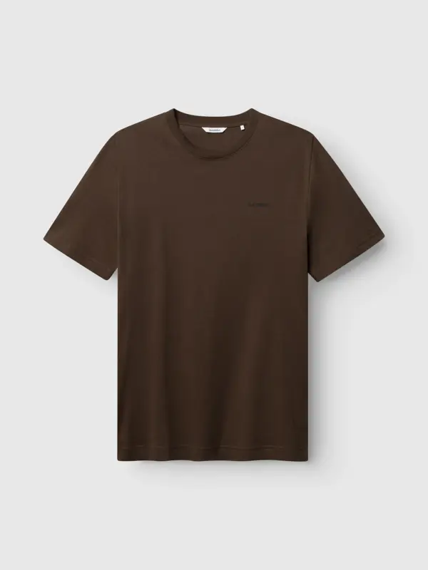 GABBA Dune Logo SS GOTS T-Shirt Brown Slate