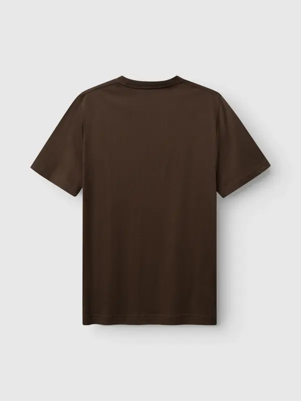 GABBA Dune Logo SS GOTS T-Shirt Brown Slate