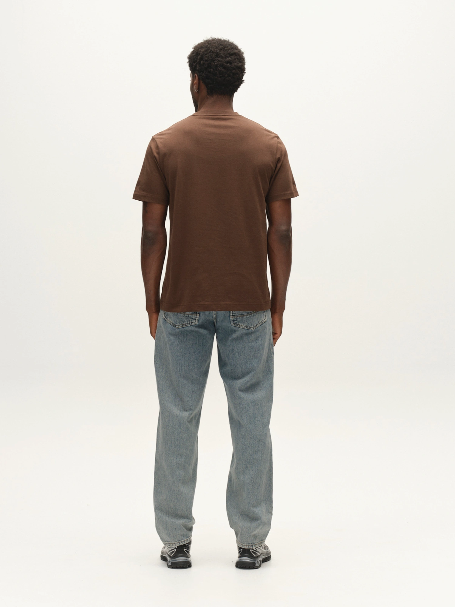 GABBA Dune Logo SS GOTS T-Shirt Brown Slate