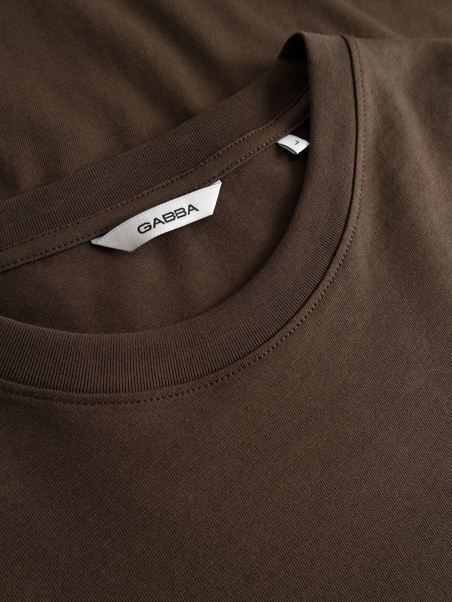 GABBA Dune Logo SS GOTS T-Shirt Brown Slate