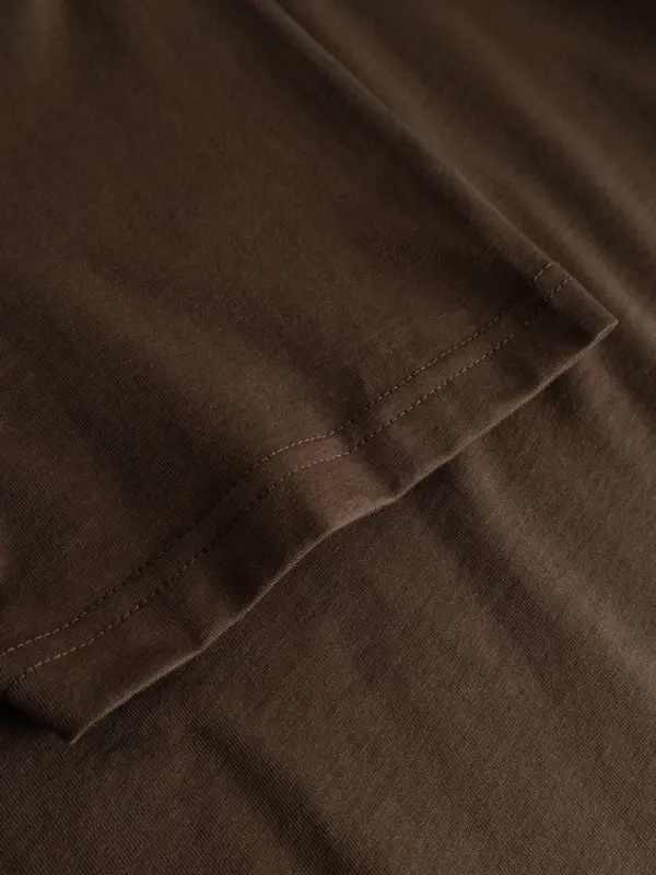 GABBA Dune Logo SS GOTS T-Shirt Brown Slate