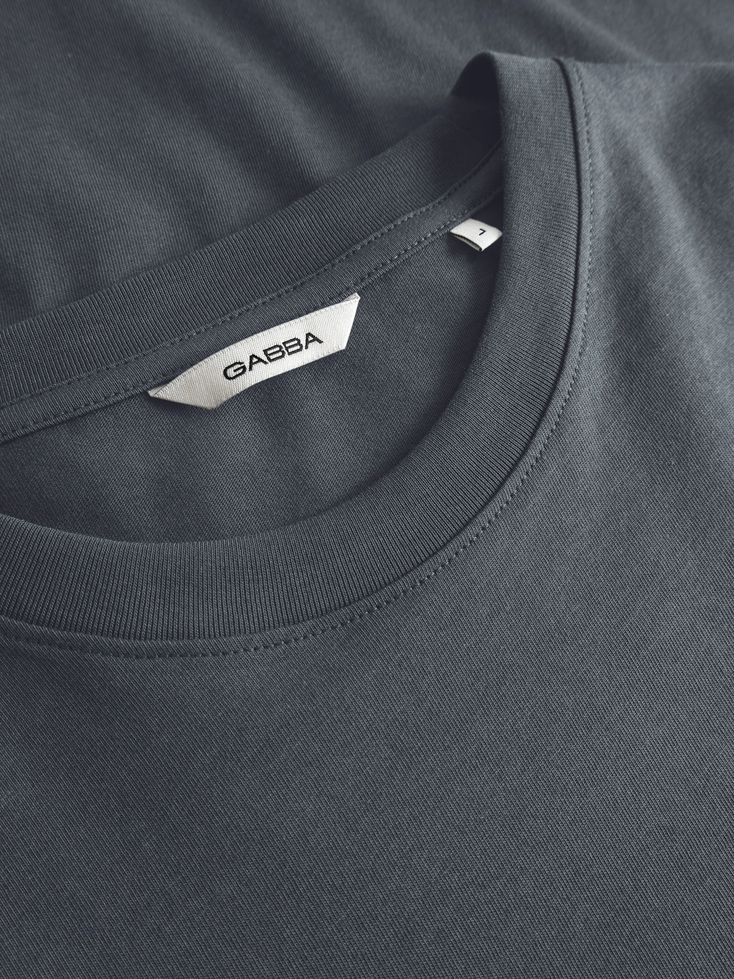 GABBA Dune Logo SS GOTS T-Shirt Turbulence Blue