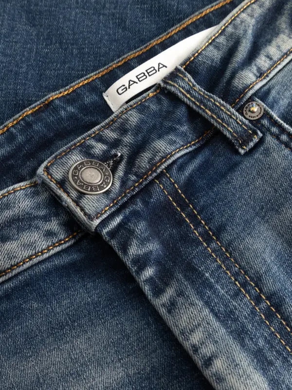 GABBA Marc Bekham DS0003 Jeans Mid Blue Denim