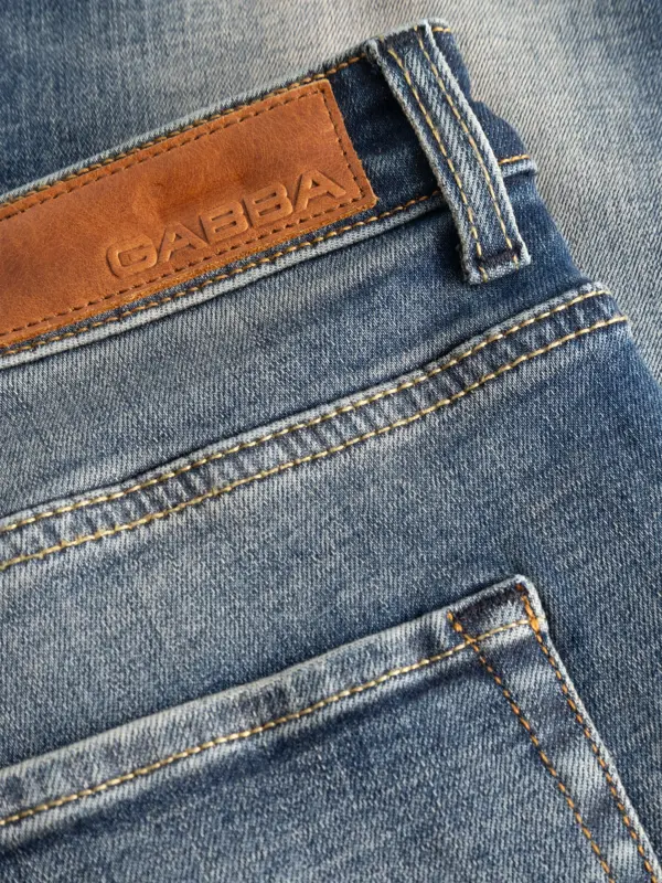 GABBA Marc Bekham DS0003 Jeans Mid Blue Denim
