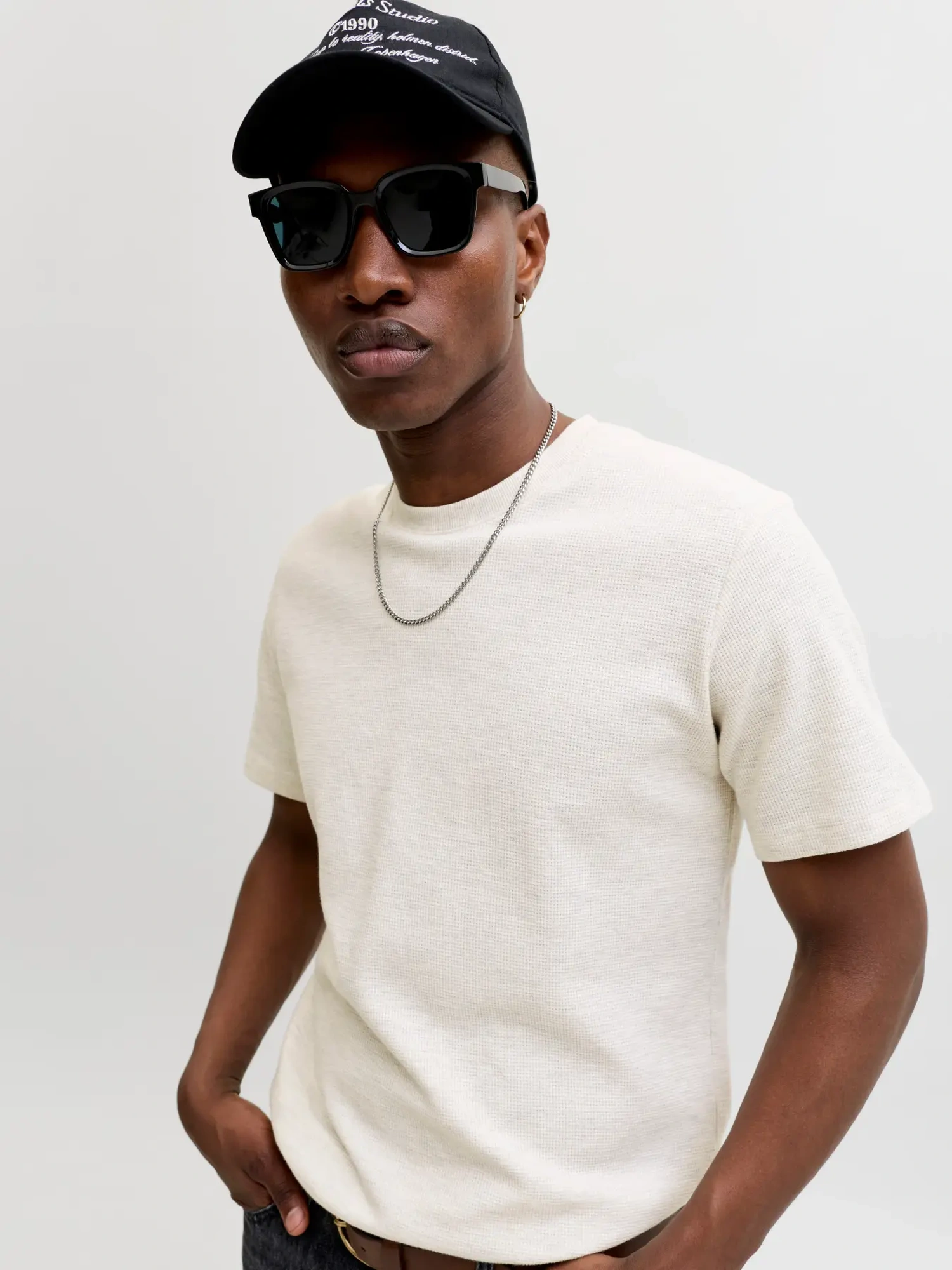 Jack & Jones JJEAUSTIN TEE SS NOOS T-Shirt Antique White Melange