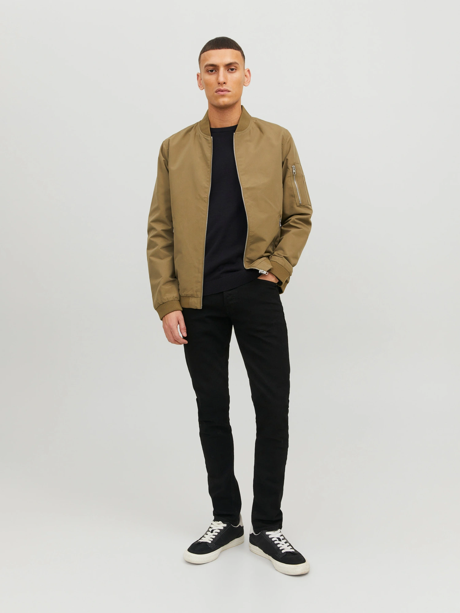 Jack & Jones JJEBASIC KNIT CREW NECK NOOS Pullover Black