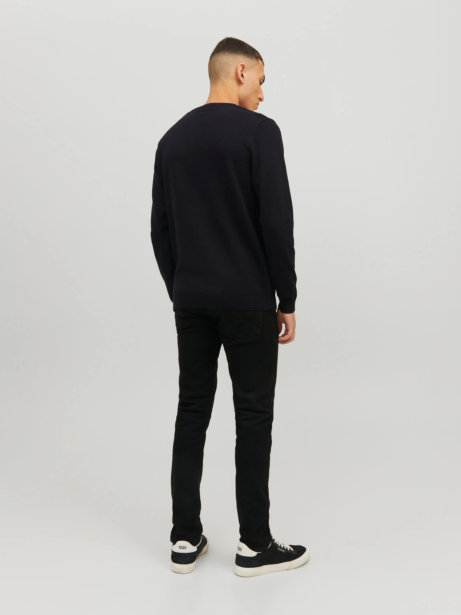 Jack & Jones JJEBASIC KNIT CREW NECK NOOS Pullover Black