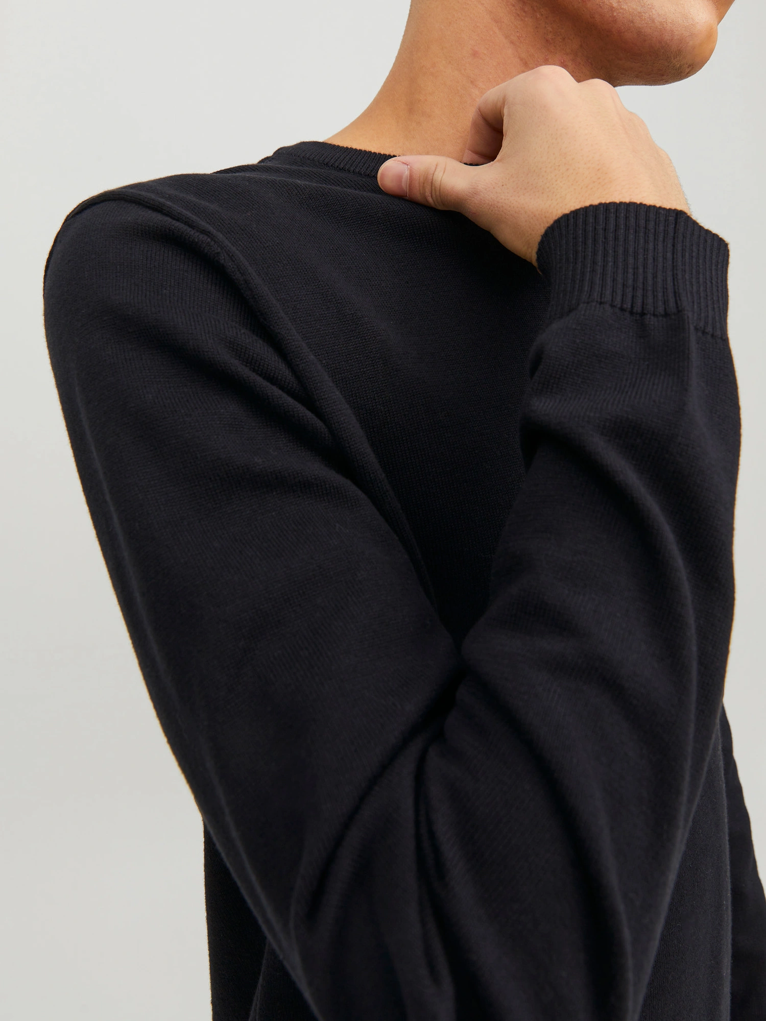 Jack & Jones JJEBASIC KNIT CREW NECK NOOS Pullover Black