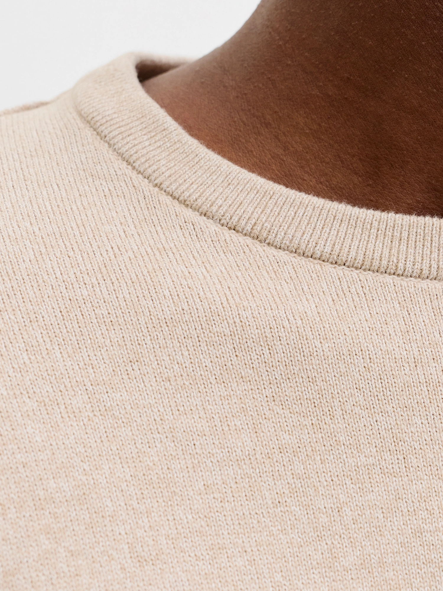 Jack & Jones JJEBASIC KNIT CREW NECK NOOS Pullover Moonbeam Twisted