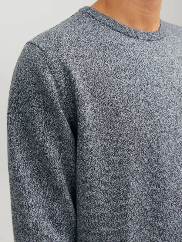 Jack & Jones JJEBASIC KNIT CREW NECK NOOS Pullover Navy Blazer Twisted