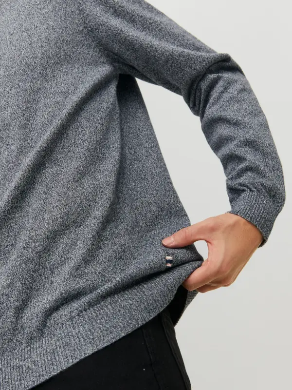 Jack & Jones JJEBASIC KNIT CREW NECK NOOS Pullover Navy Blazer Twisted