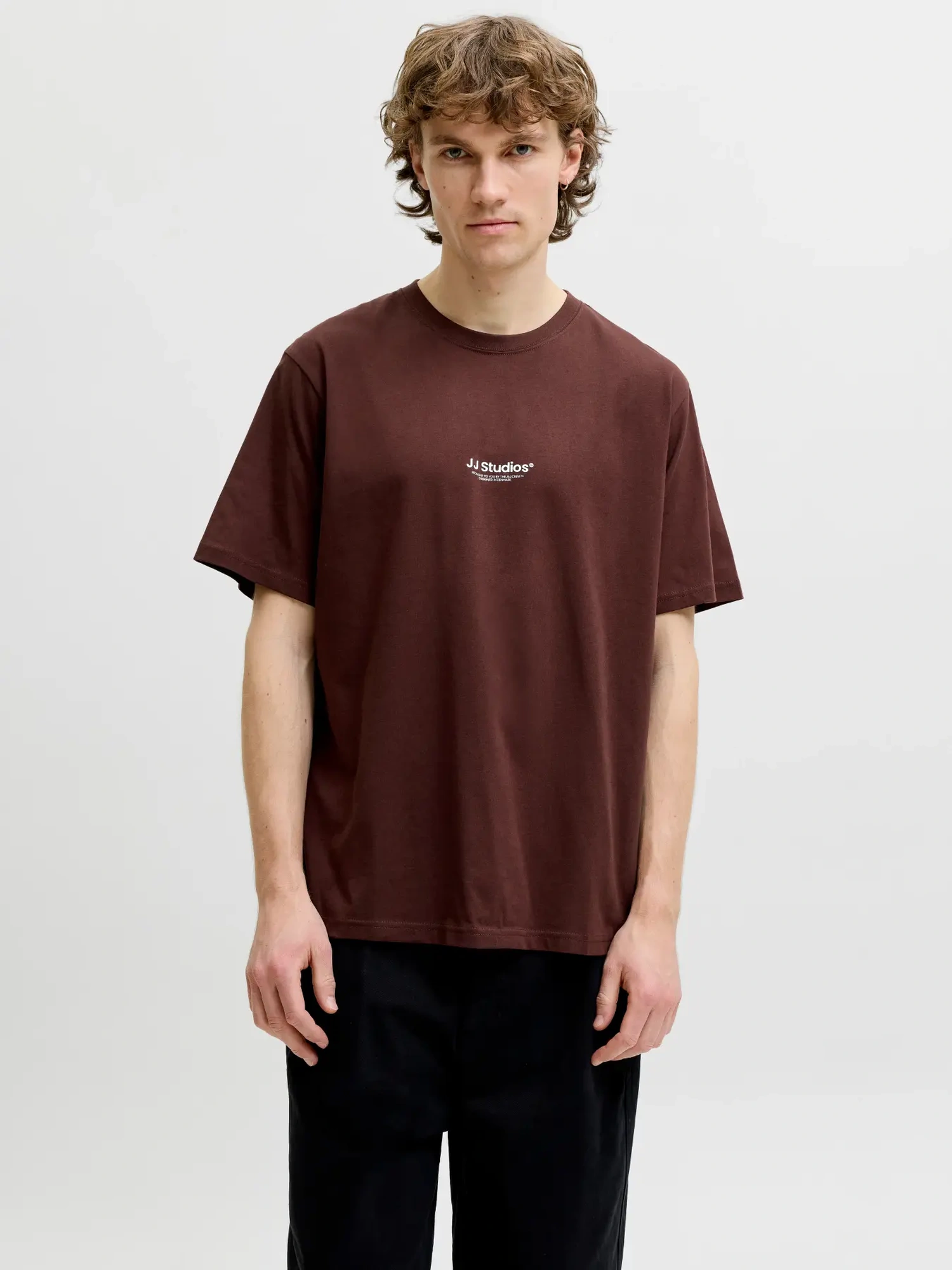 Jack & Jones JJESOHO TEE SS CREW NECK NOOS T-Shirt Bitter Chocolate