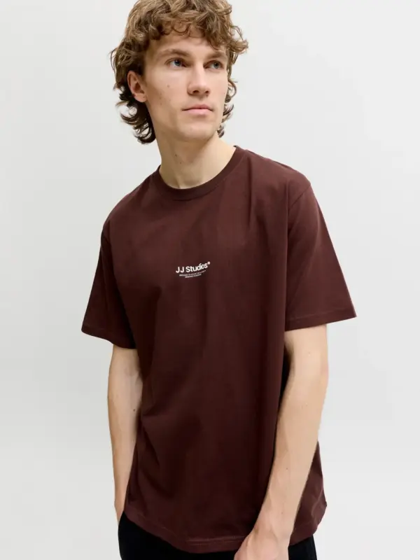 Jack & Jones JJESOHO TEE SS CREW NECK NOOS T-Shirt Bitter Chocolate