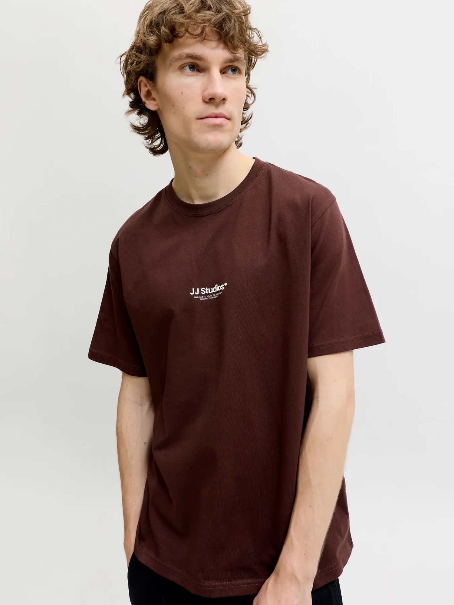 Jack & Jones JJESOHO TEE SS CREW NECK NOOS T-Shirt Bitter Chocolate