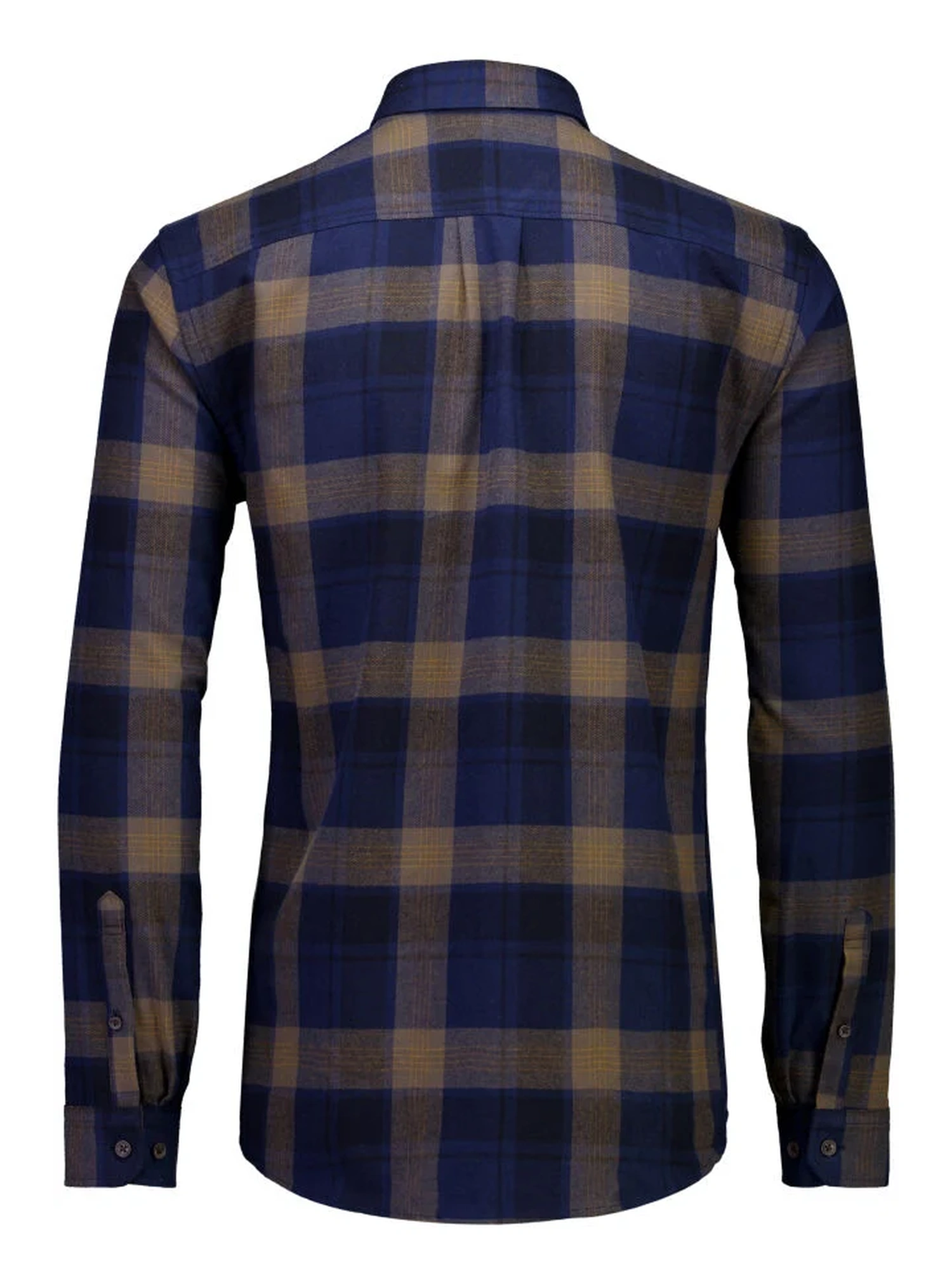 Lindbergh Checked Brushed Shirt Navy