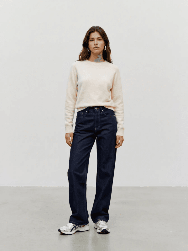 VERO MODA VMDOFFY LS O-NECK Pullover Birch MELANGE