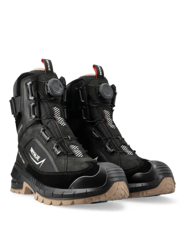 BRYNJE TReK B-dry Winter Boot BOA Sikkerhedsstøvler Sort