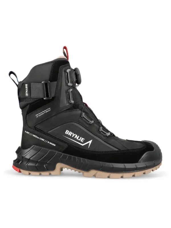 BRYNJE TReK B-dry Winter Boot BOA Sikkerhedsstøvler Sort