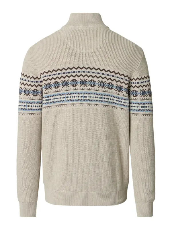 CASAMODA Half Zip Knit Pullover Pure Cashmere