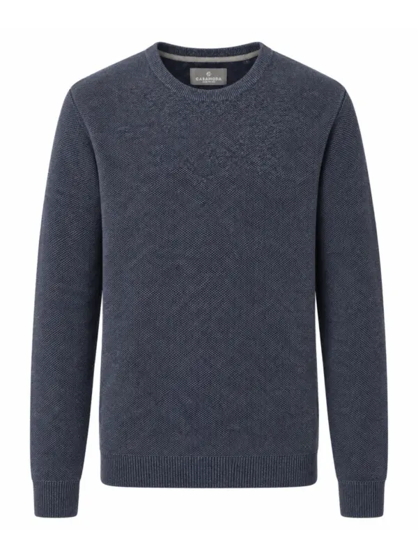 CASAMODA O-neck Pullover Dark Navy