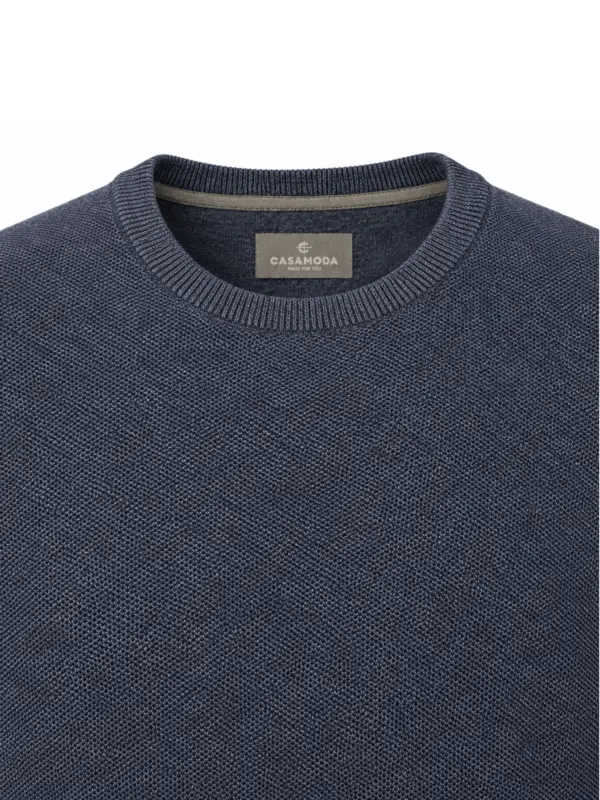 CASAMODA O-neck Pullover Dark Navy