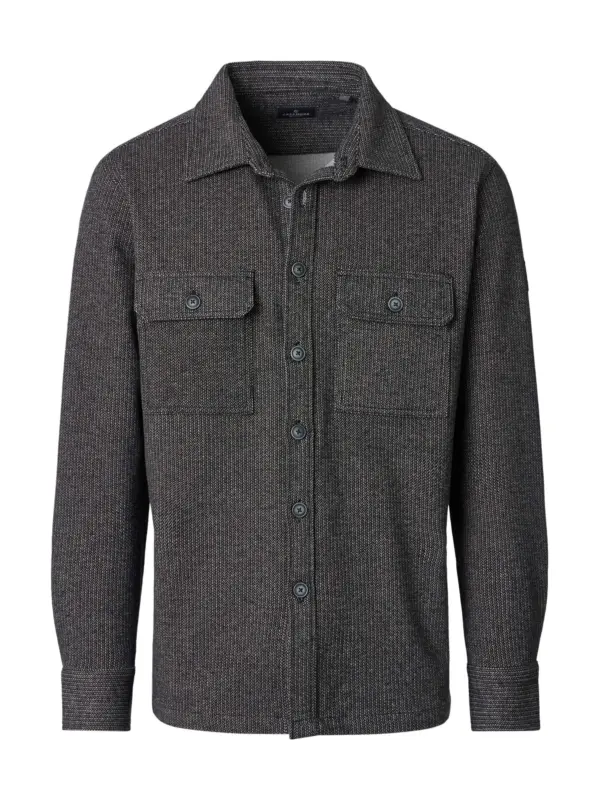 CASAMODA Stretch Overshirt Black Beauty