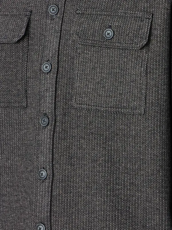 CASAMODA Stretch Overshirt Black Beauty