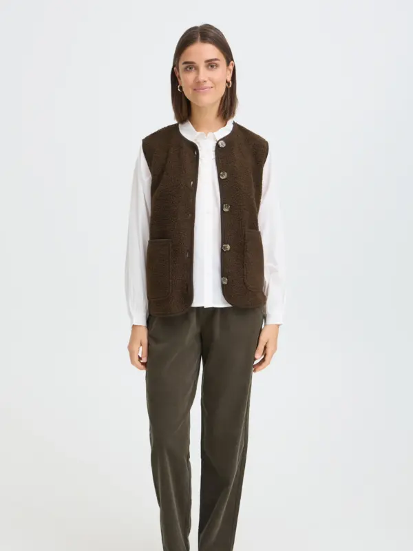 Fransa FRTENYA WA 1 Vest Hot Fudge