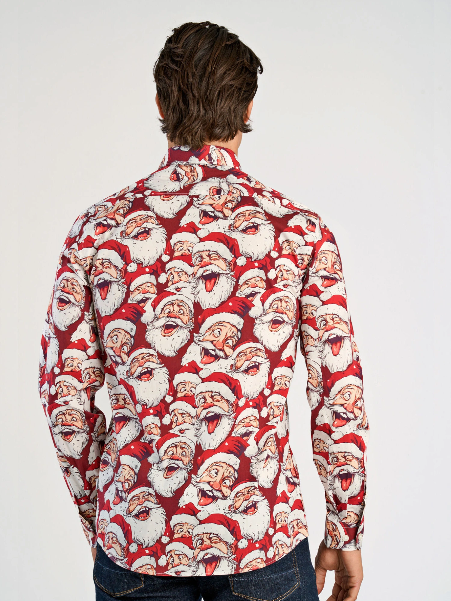 Lindbergh AOP Christmas Skjorte Red