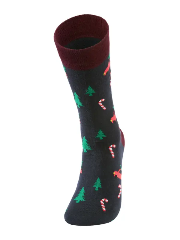 Lindbergh Christmas bamboo Strømper Navy